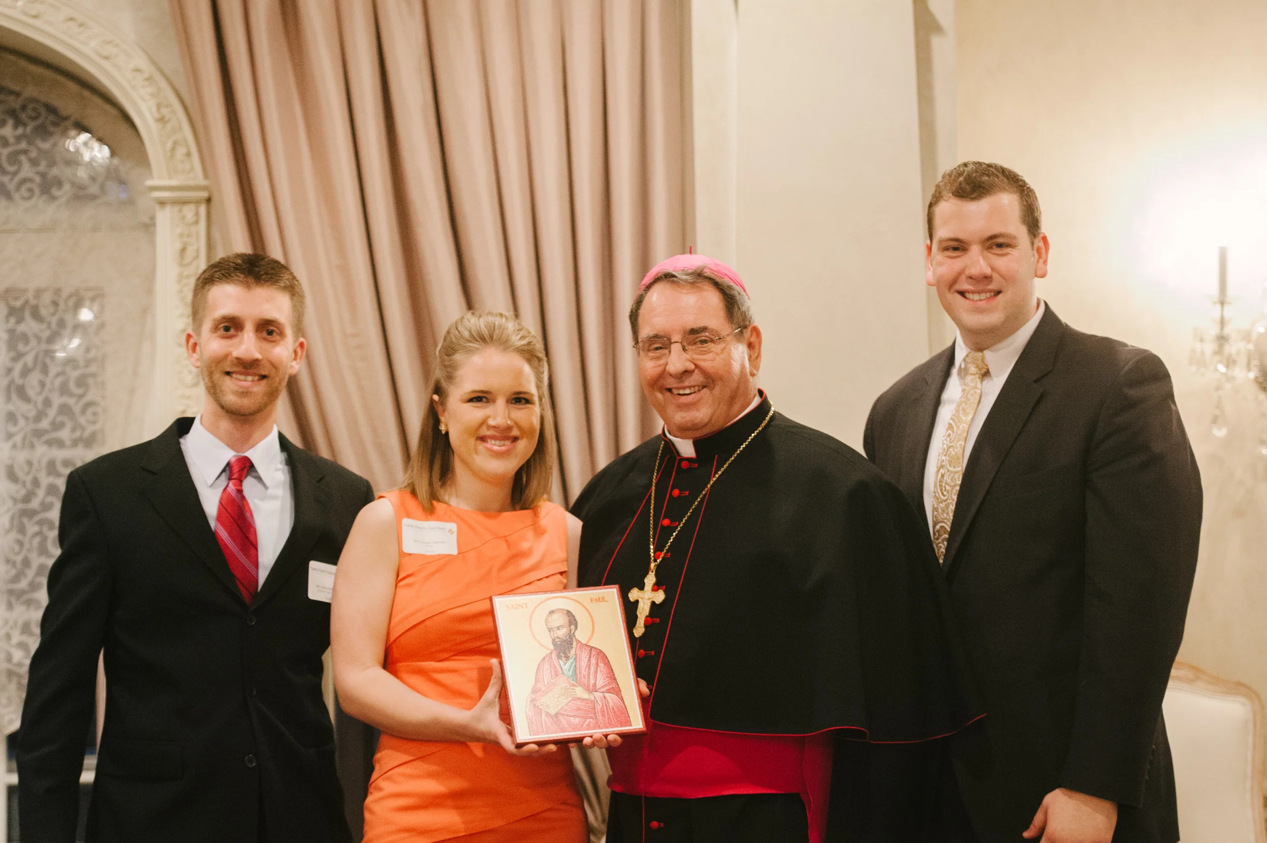Archbishop Myers with SPO staff
