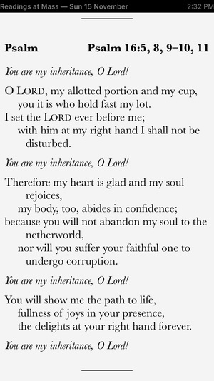Fig 1 - Psalm for 33rd Sunday of Ordinary Time.