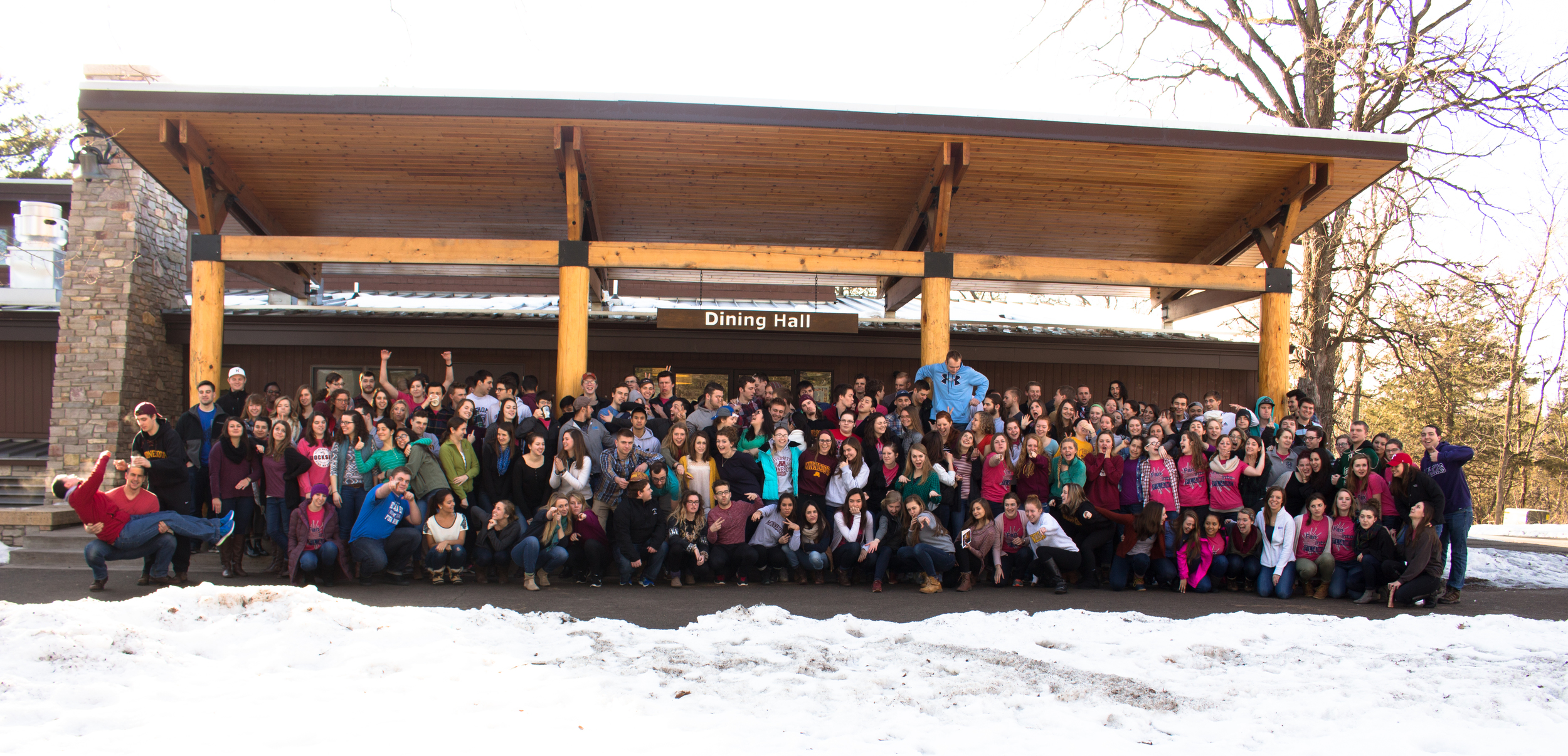 ALL OF THE STUDENTS FROM THE UNIVERSITY OF sT. THOMAS AND UNIVERSITY OF MINNESOTA THAT ATTENDED. IT CAN BE DIFFICULT MANAGING SO MANY PEOPLE FOR JUST ONE PHOTO. 