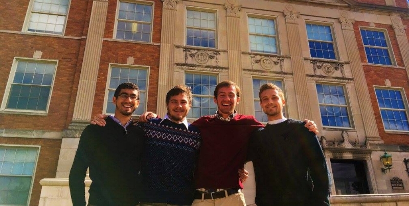 Men's household at odu (Sam, 2nd from the left)