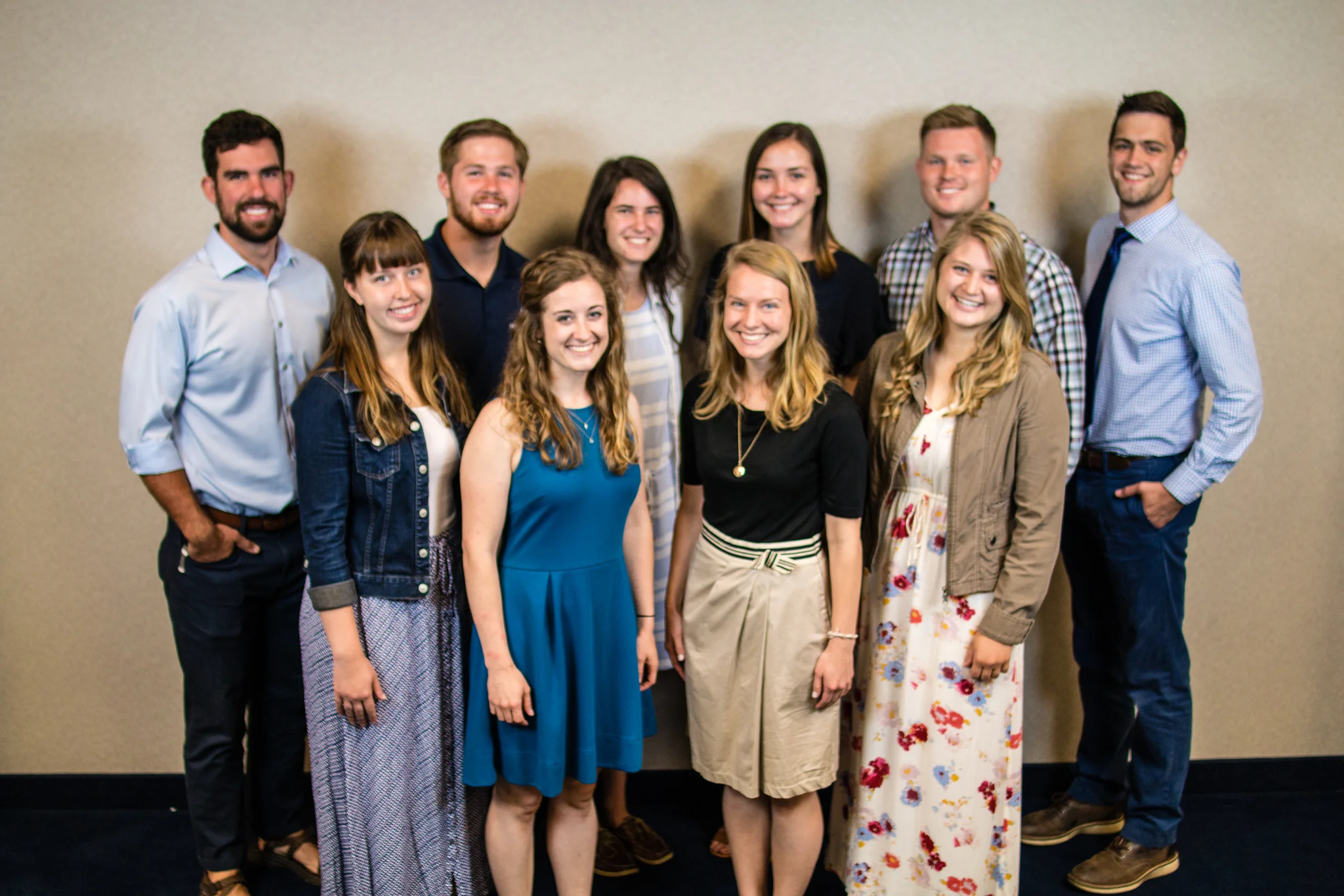 (L to R) Back row - Blake Rohde, Timothy Hughes, Maddy Stella, Katie Huetteman, Kuba Bursey, Joe Buganski; Front Row - Jazlyn Gramer, Lauren DeZelar, Emily Bauer, Jona Hamson