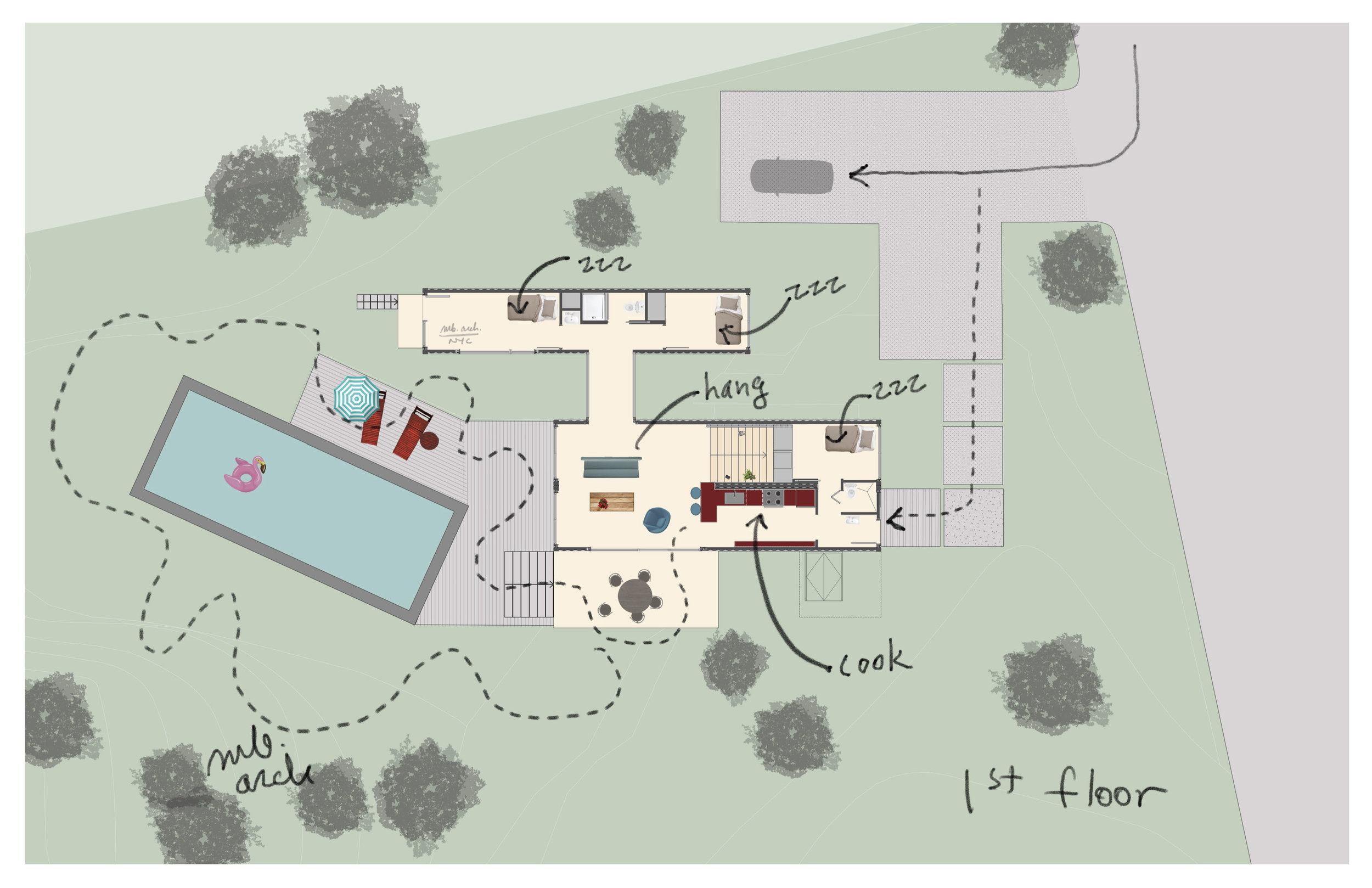 Amagansett Modular_1st fl_MB Architecture NYC