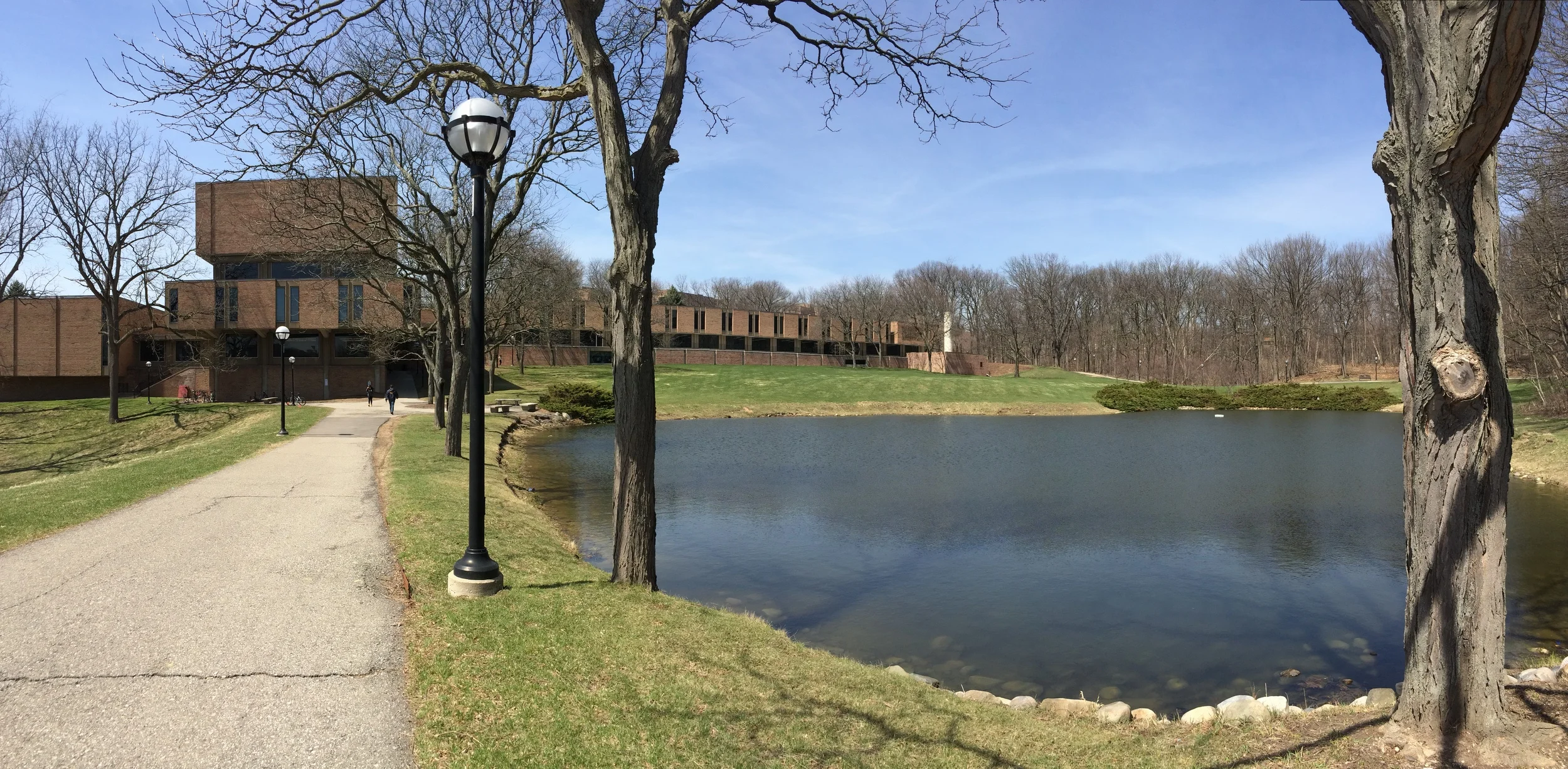 Surprisingly nice Spring day in Ann Arbor, outside the U of M School of Music, Theater, and Dance