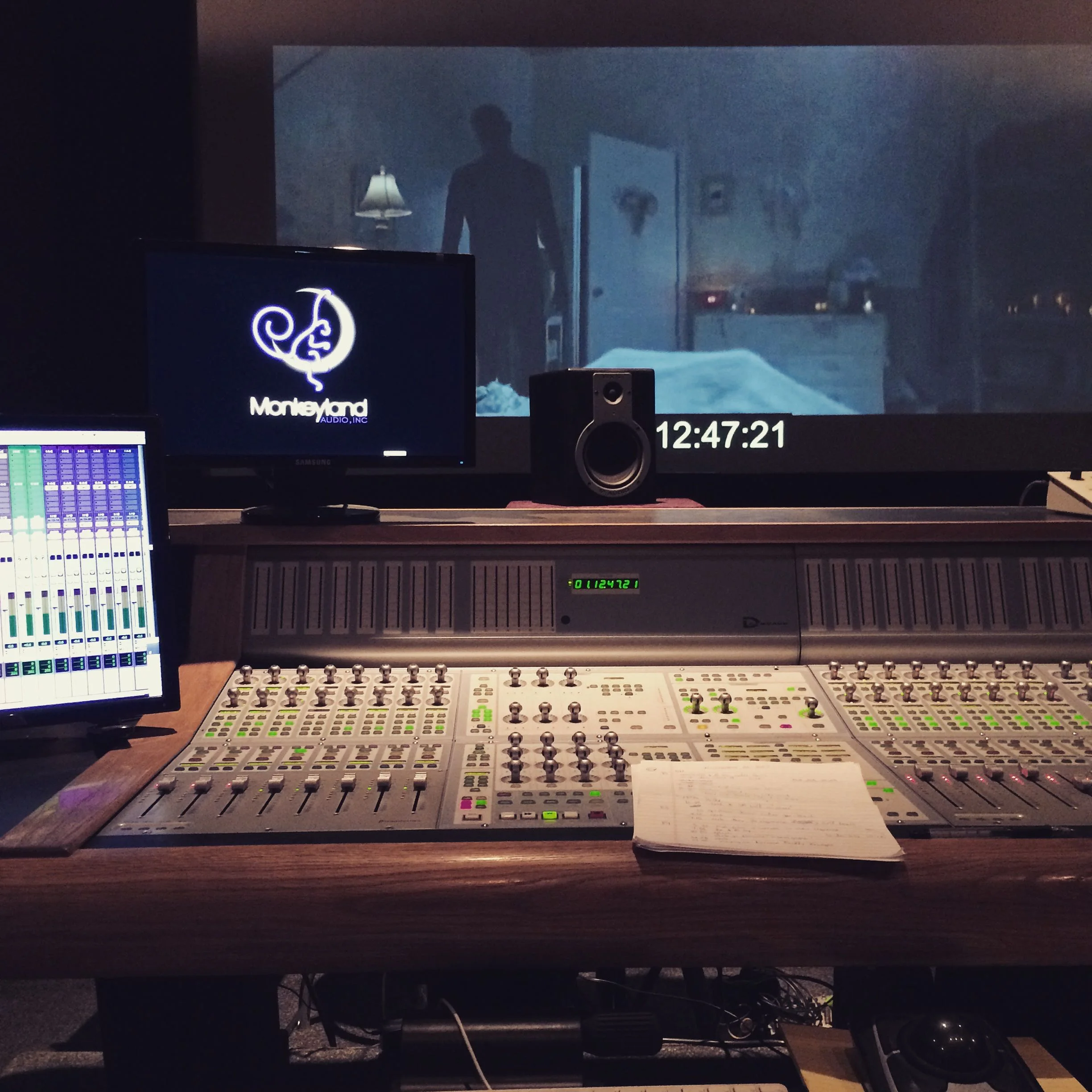 Mixing The Nightmare at MonkeyLand Audio in Burbank