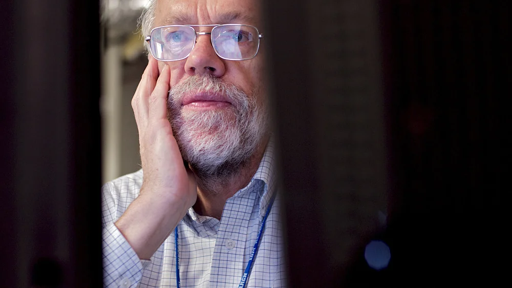 IBM's Burn Lewis, responsible for WATSON's in-show operations.