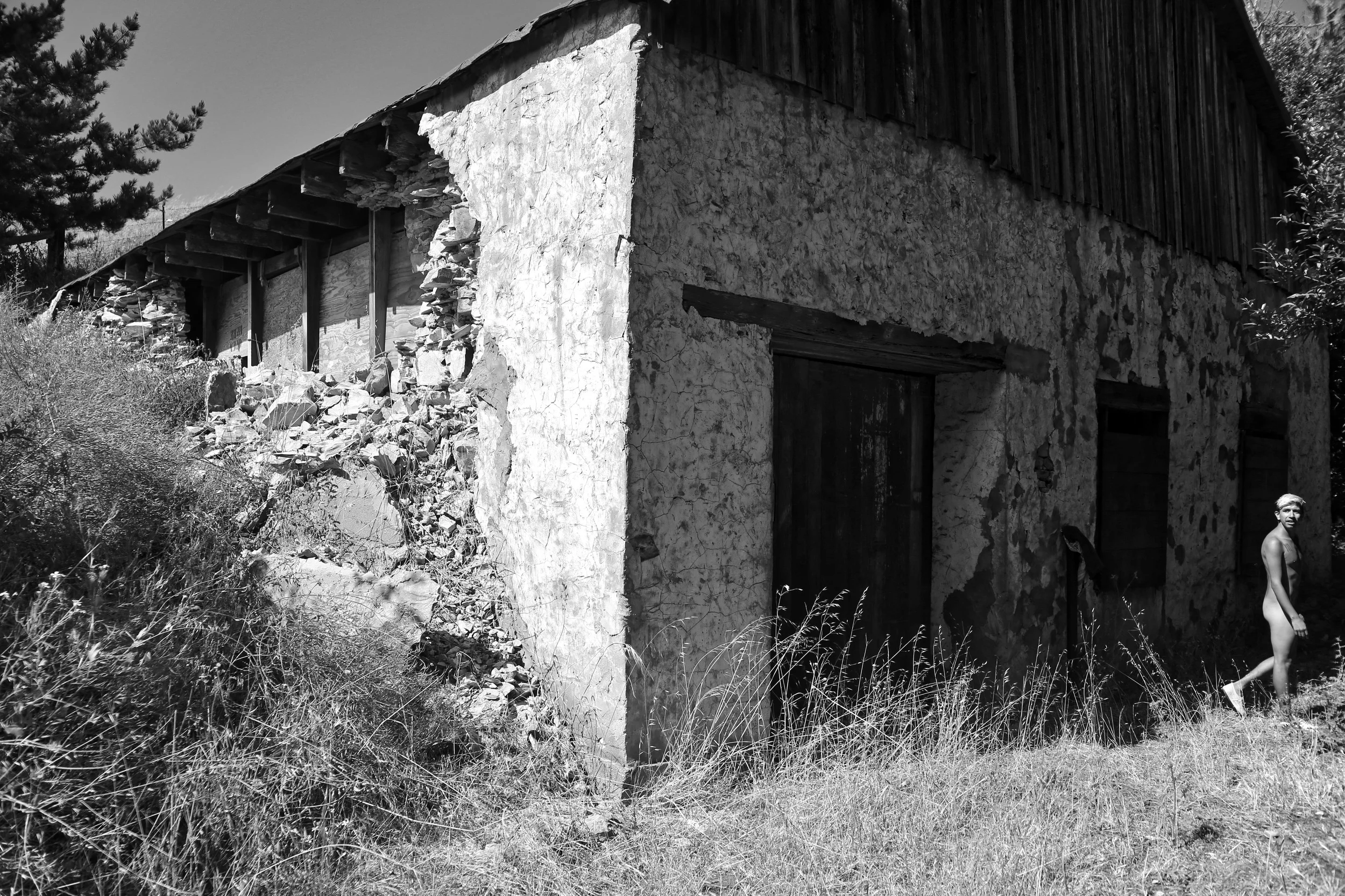 One of the crumbling structures we found.