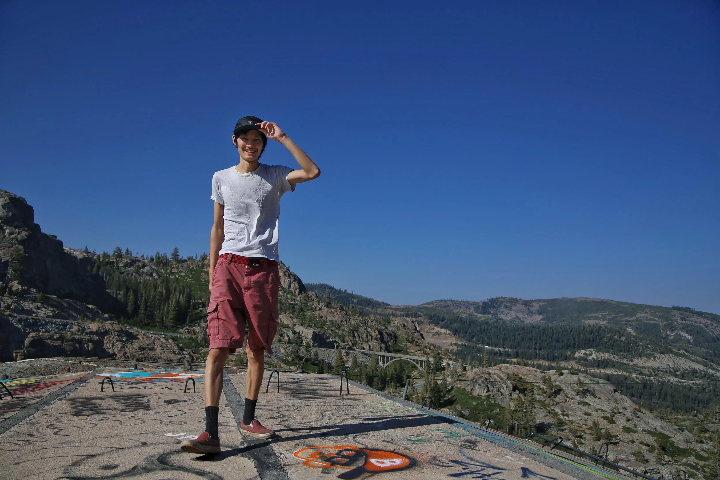 Kay on Donner Summit.