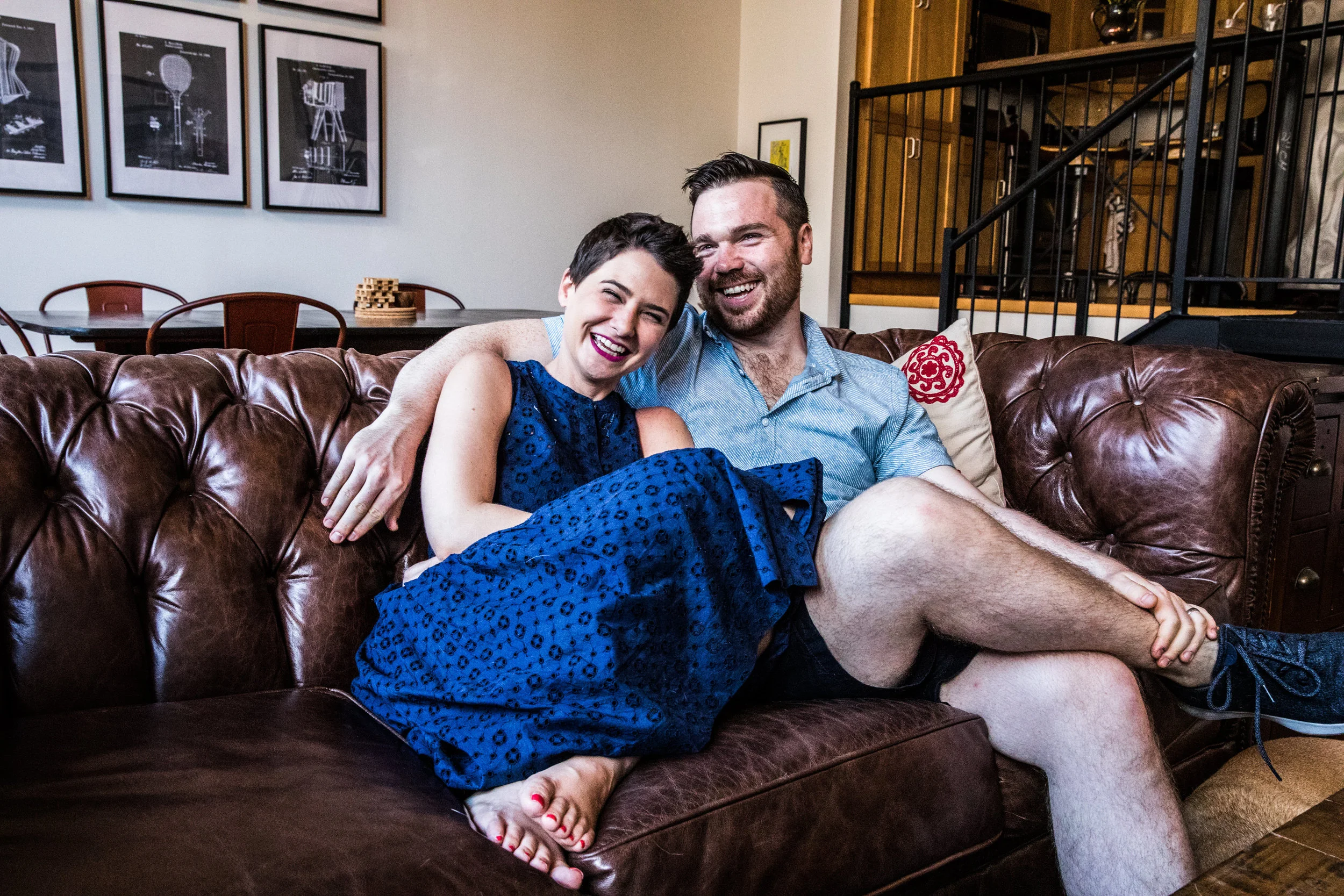 BROOKLYN, NY — Tovah and Kevin, at home. 