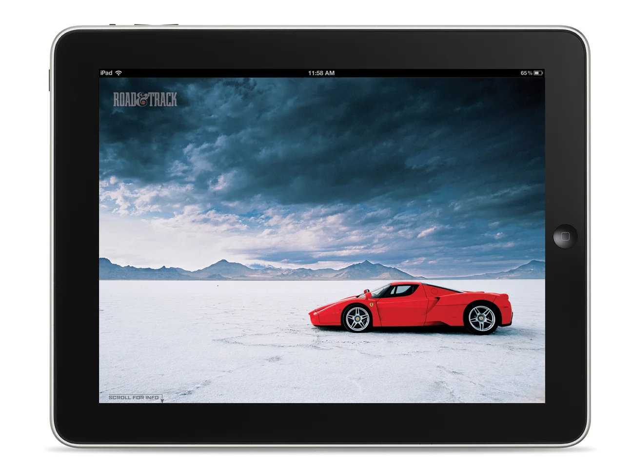 Featured photo screen example.