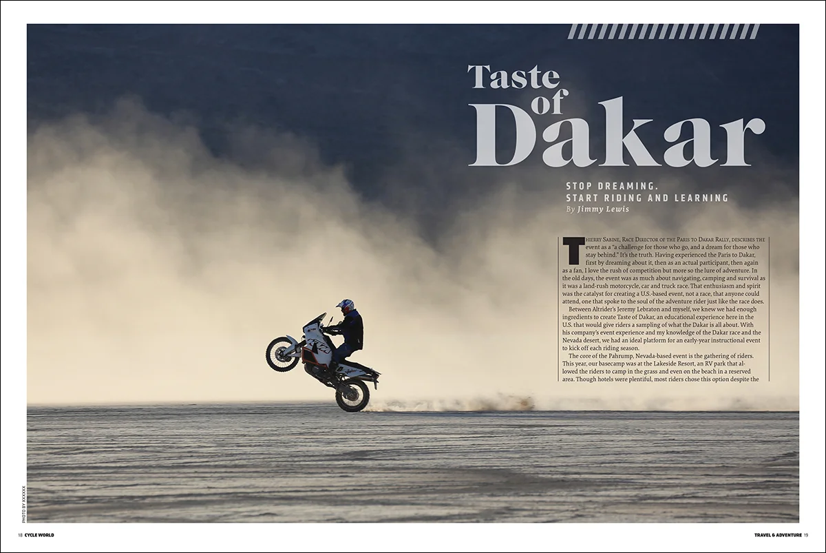 Cycle World TRAVEL & ADVENTURE magazine/2013