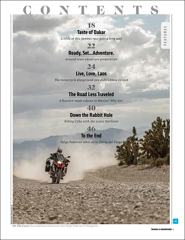 Cycle World TRAVEL & ADVENTURE magazine/2013