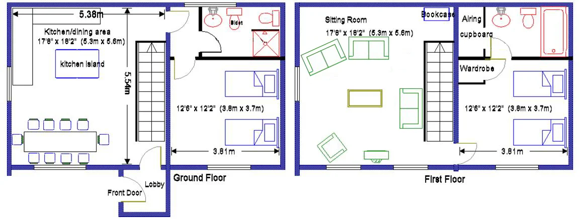 Corner House floorplan