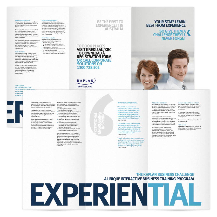 Business Challenge Game Brochure