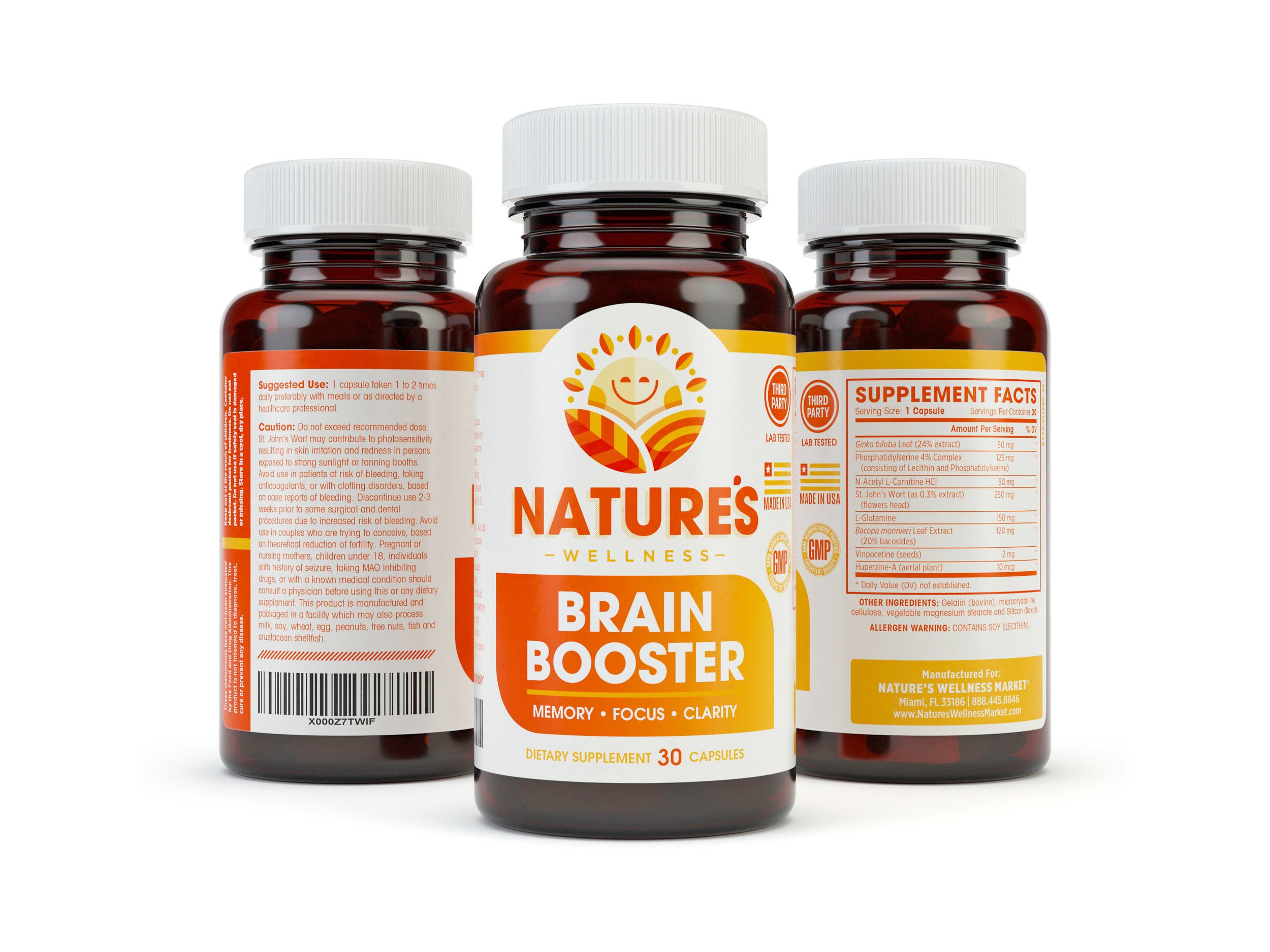 Nature's Wellness Market Nutrition 3D Rendering