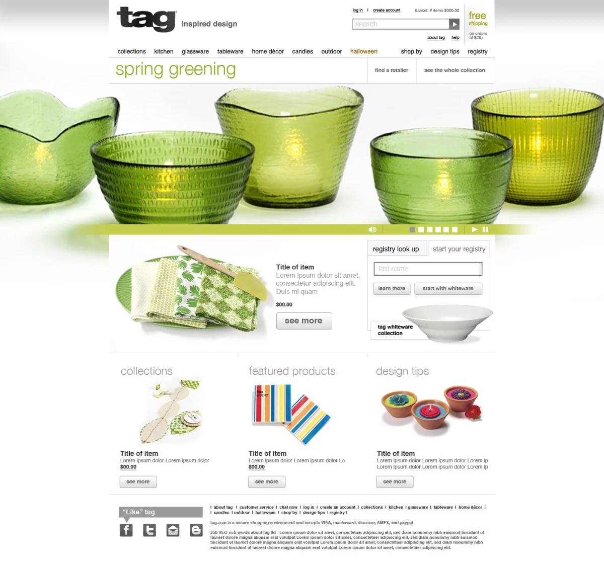 tag eCommerce Site