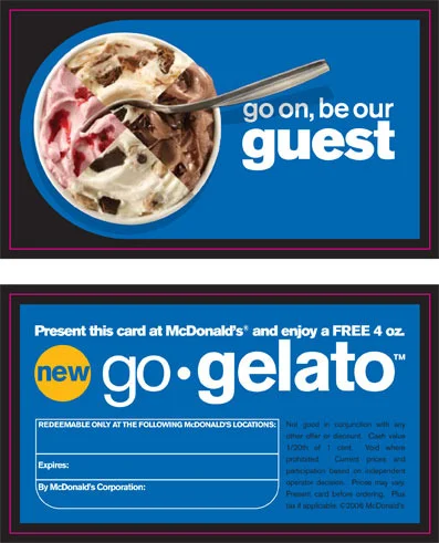 Go•Gelato Free Trial Card