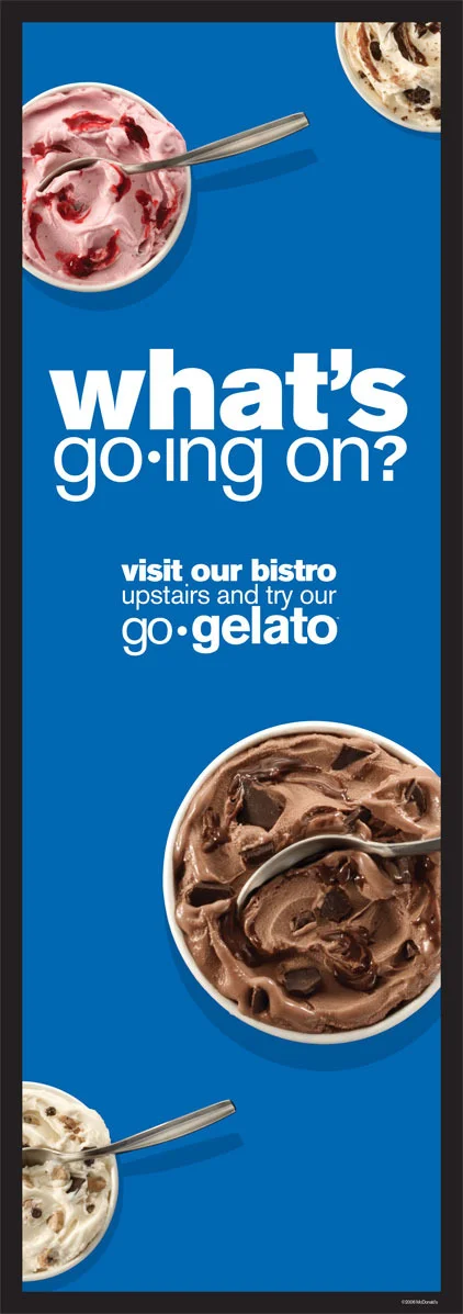 Go•Gelato Tall Standee