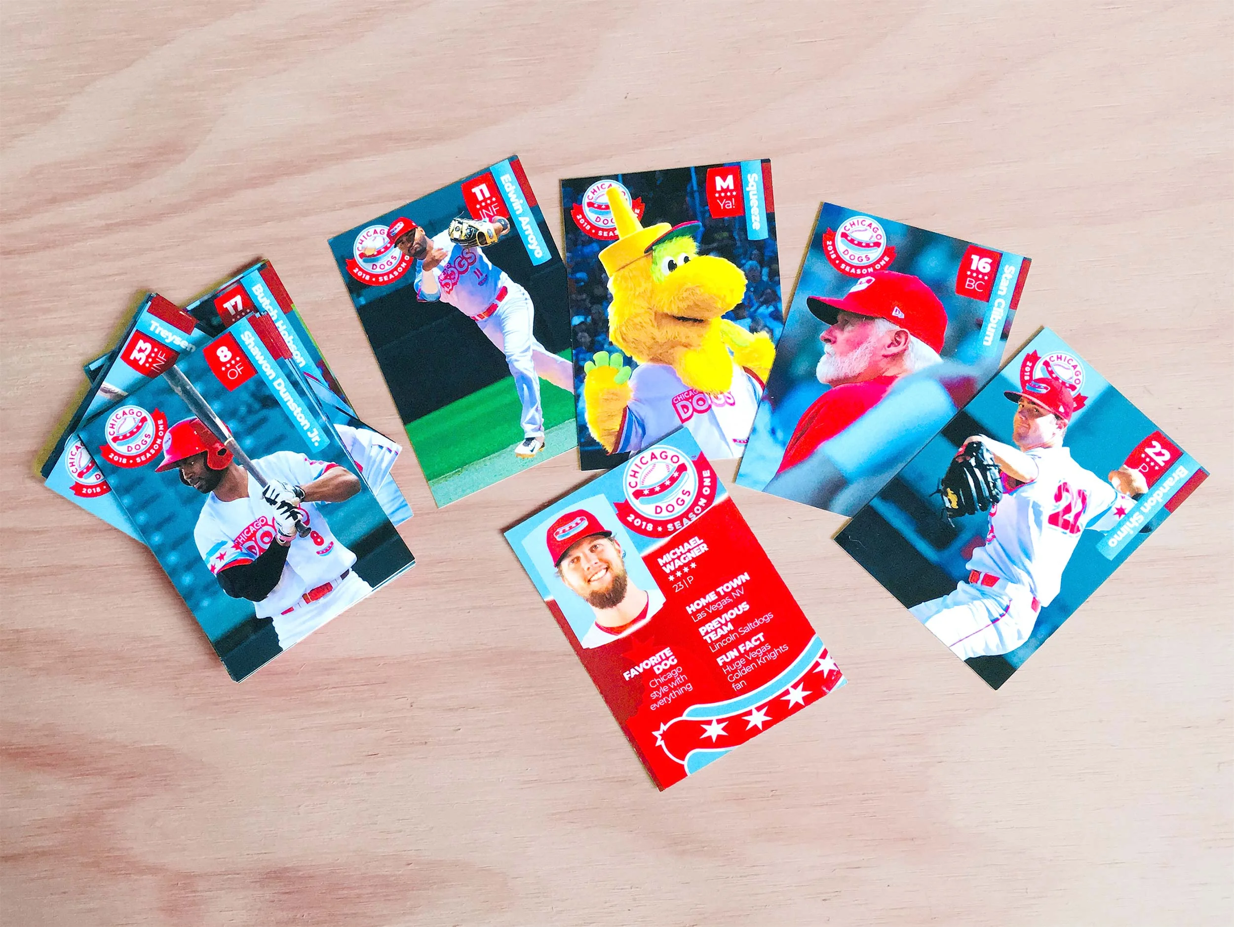 2018 Chicago Dogs Baseball Cards