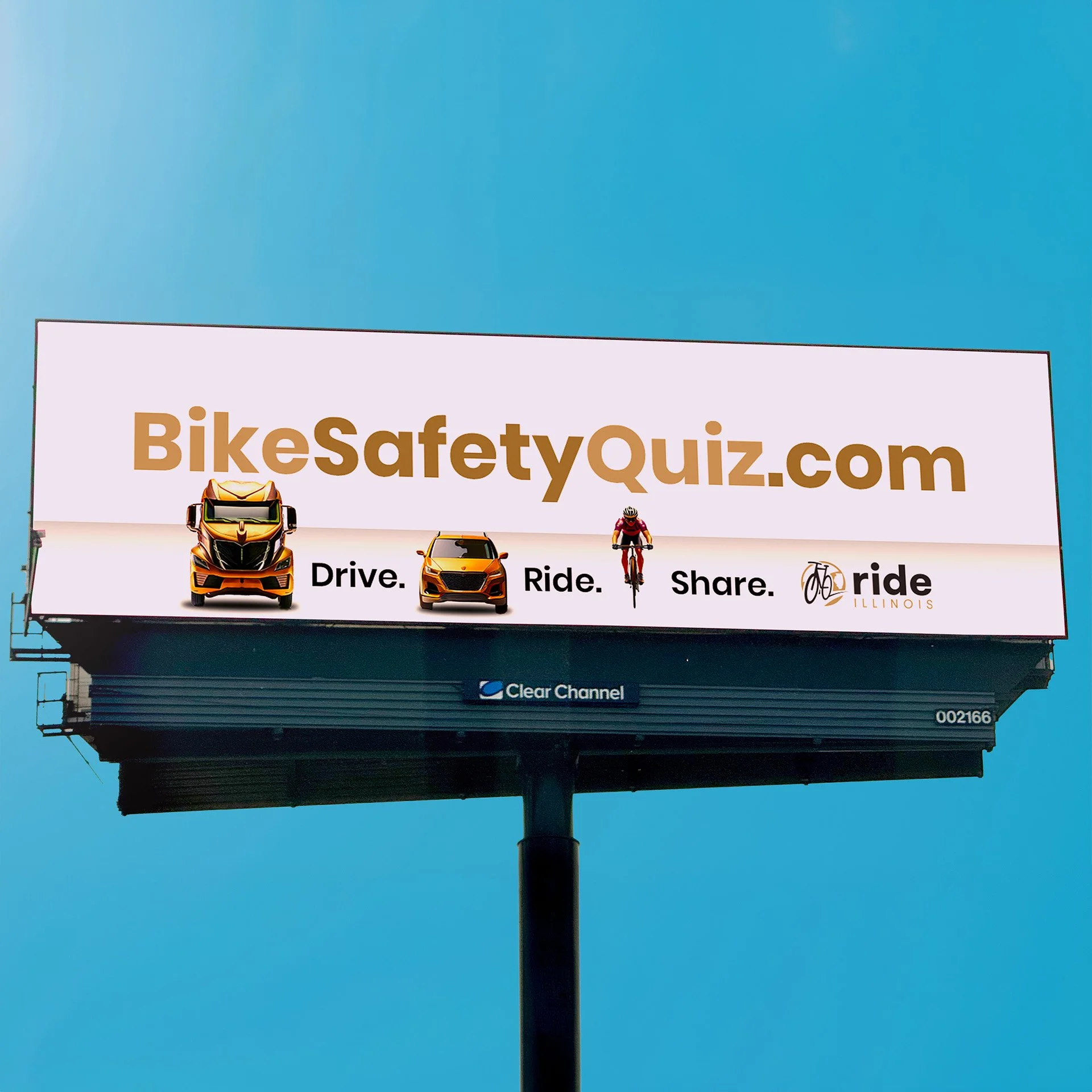 Ride Illinois — BikeSafetyQuiz out-of-home campaign