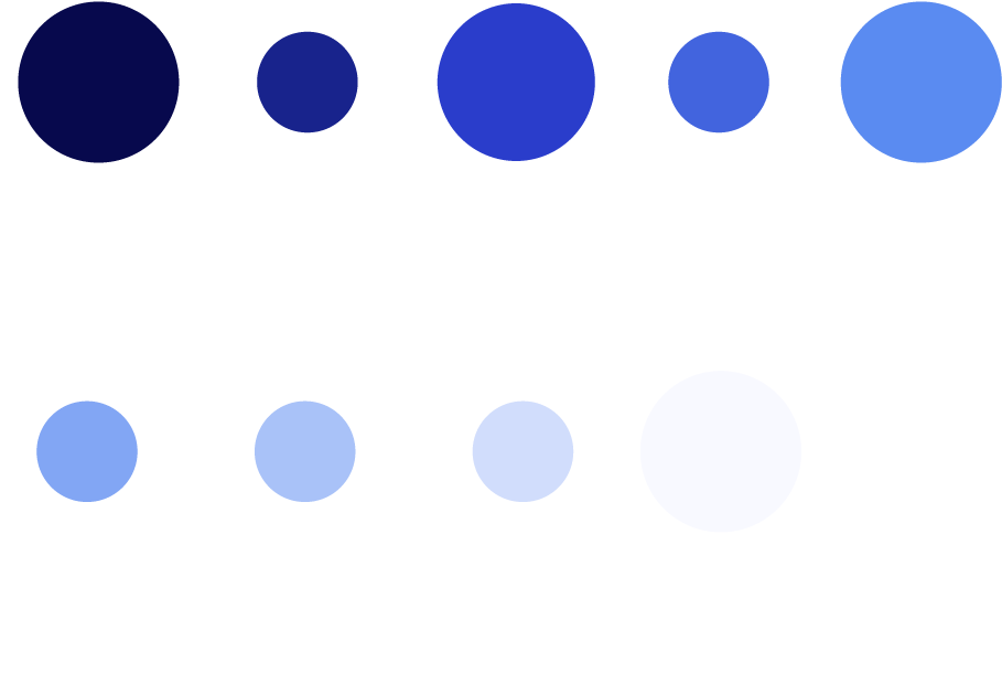 CareerClarity360 ten-step monochromatic blue color ladder with hex values