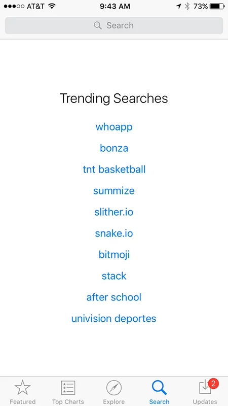 Search Screen