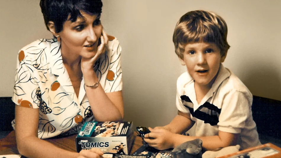 Dylan Klebold, one of the two shooters at Columbine High School, with his mother Sue Klebold on his fifth birthday.
