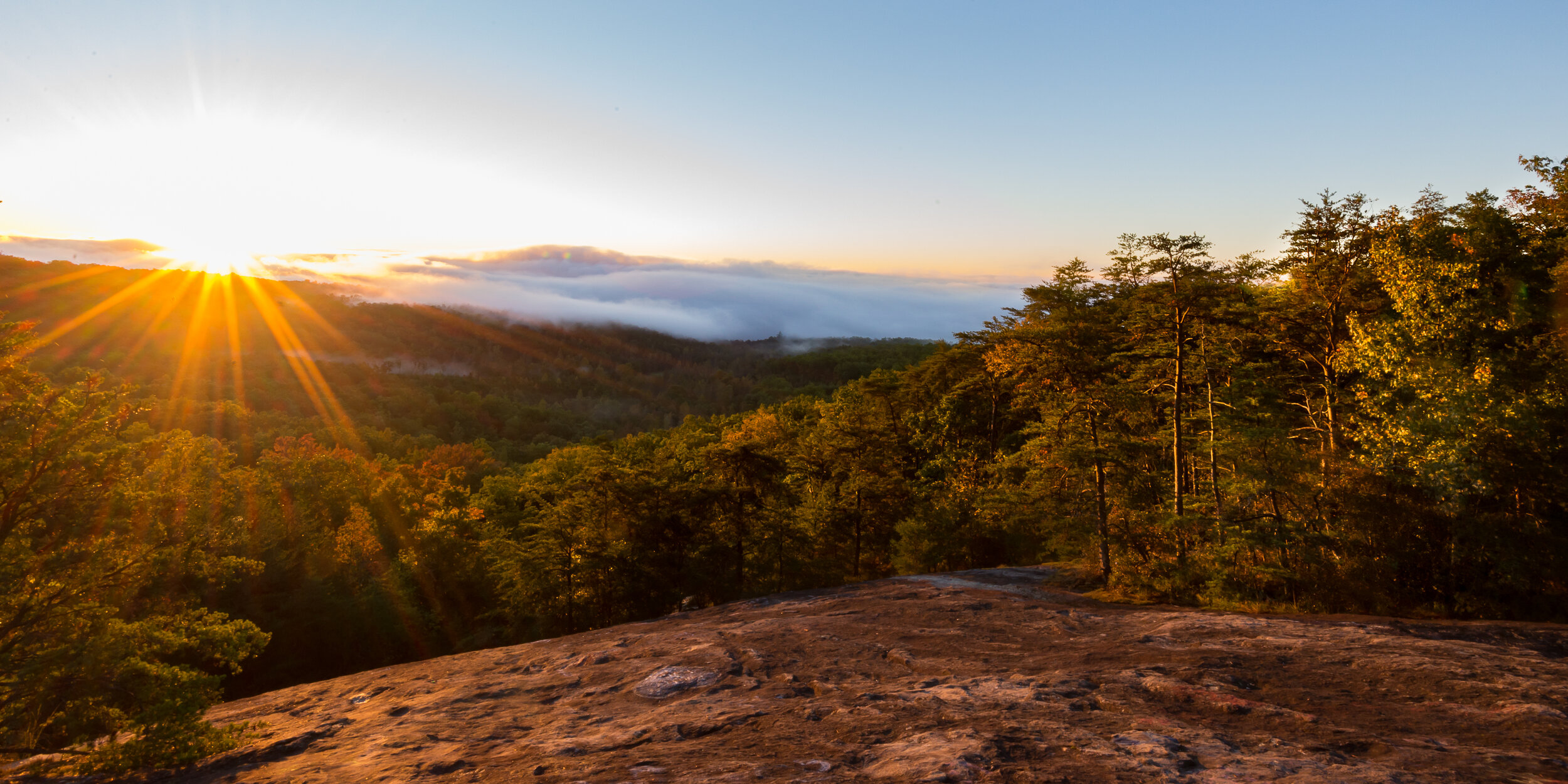 sunrise at bald rock