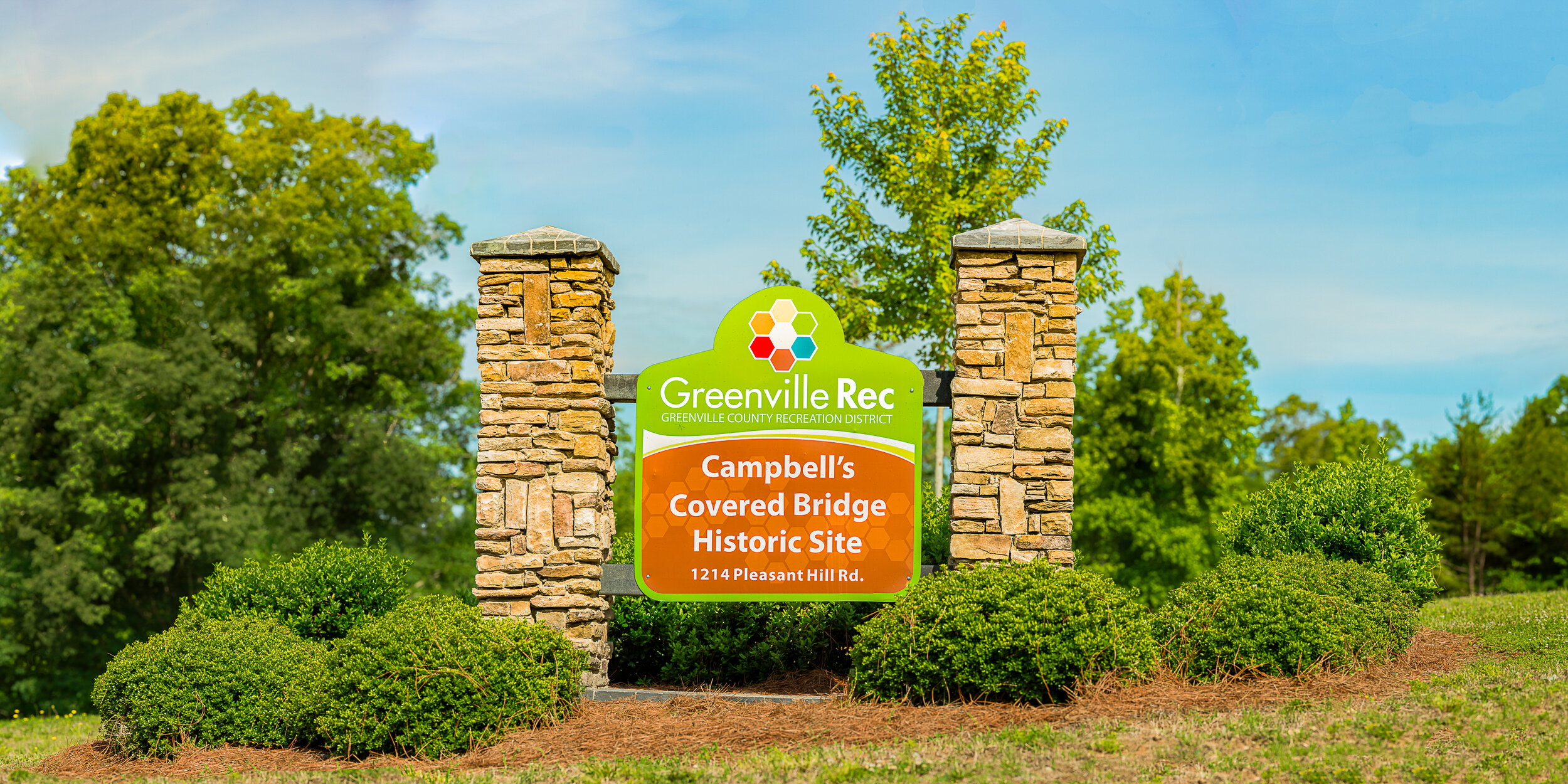 campbells covered bridge sign