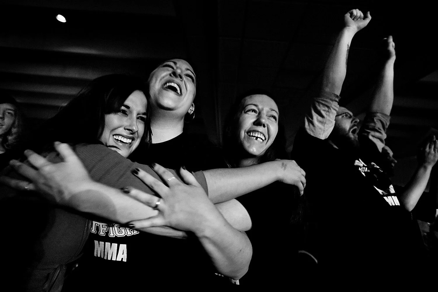 Cheering MMA Fans