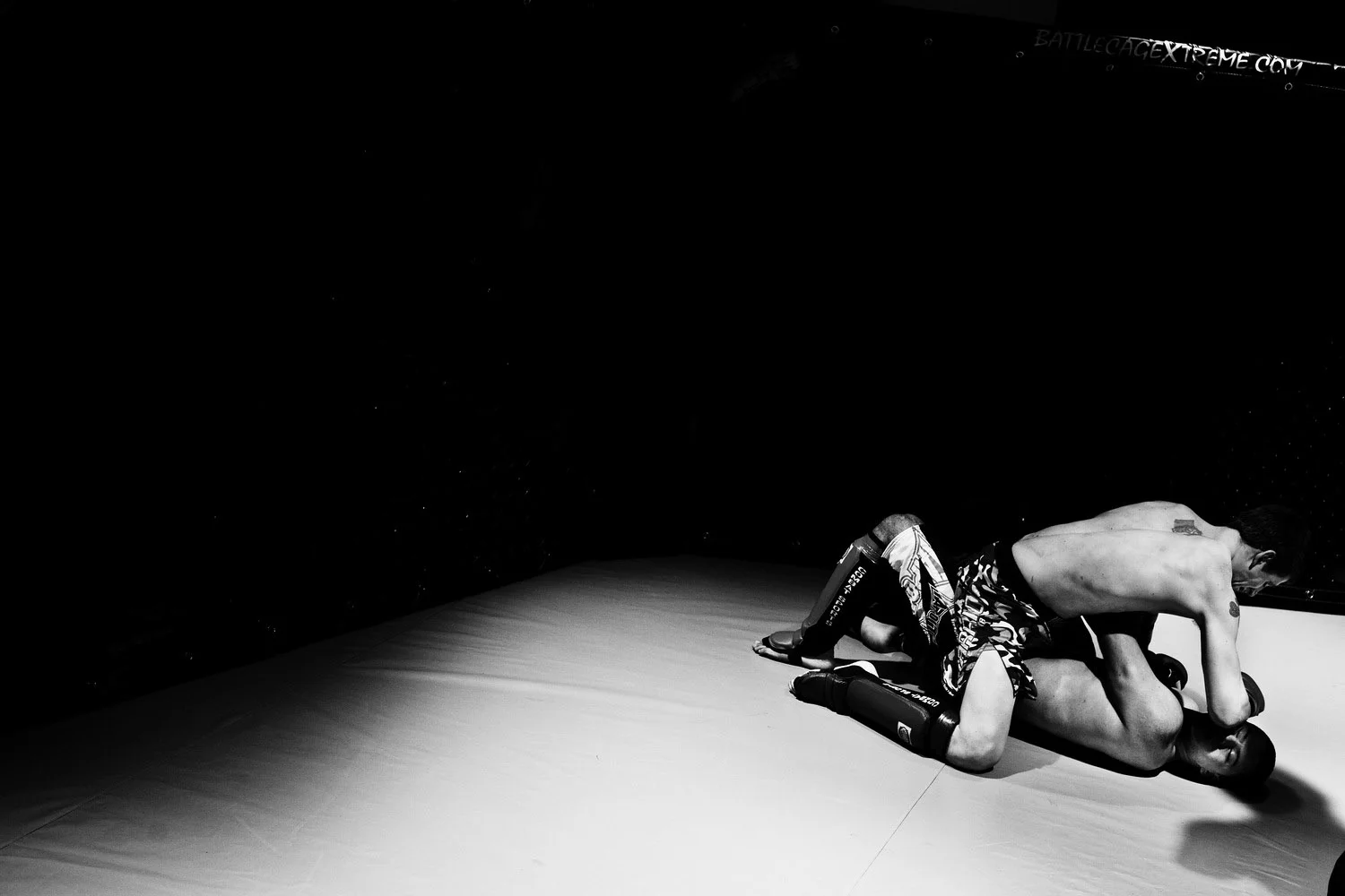 MMA Fighter Pinned Down