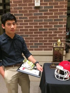  Sanchez Receives Lions Football 12th Man of the Year Award