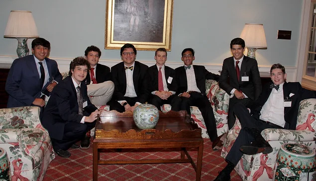 Old Boys off to College, at Founding Roots Dinner