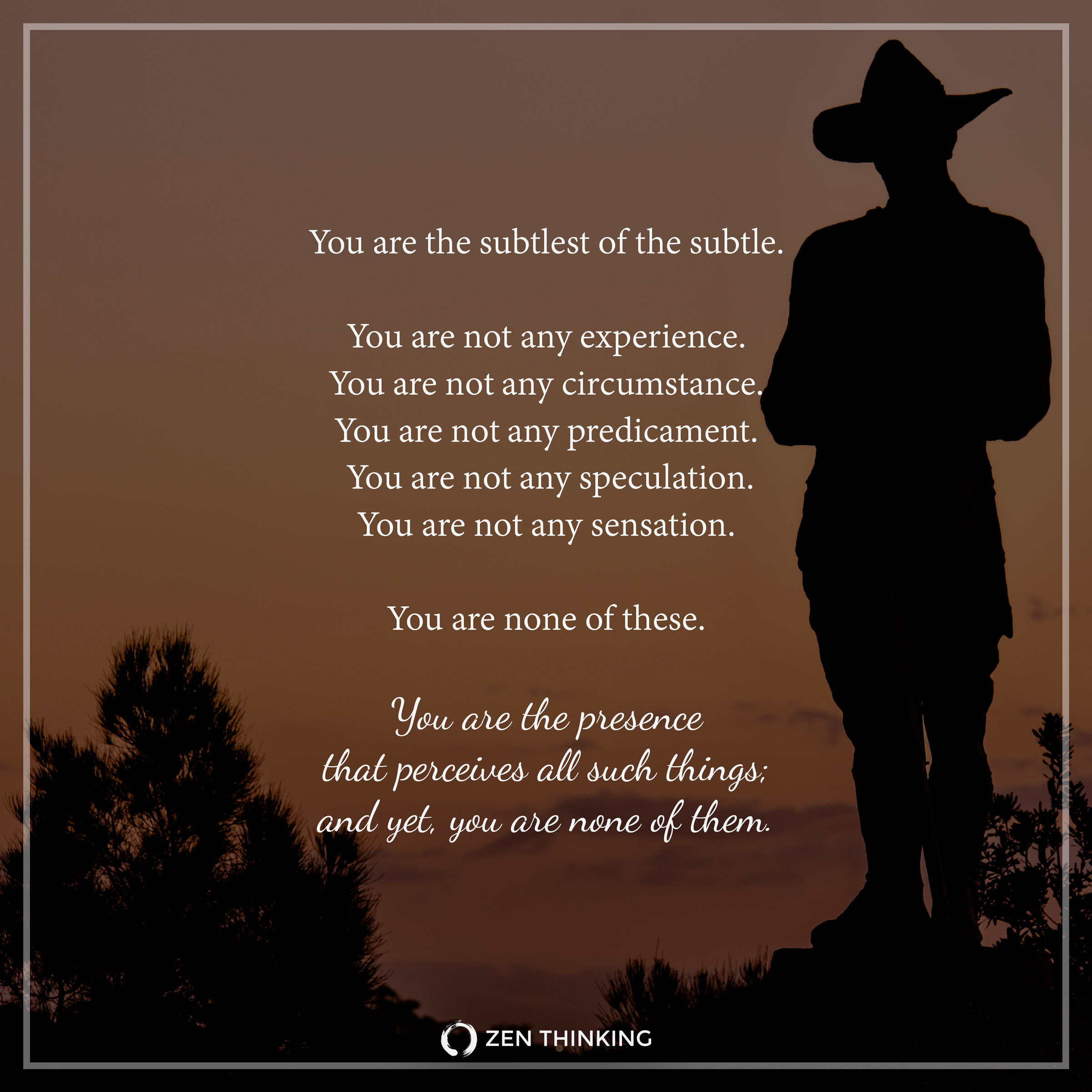 Poetic Pointers of Non-Duality — Zen Thinking