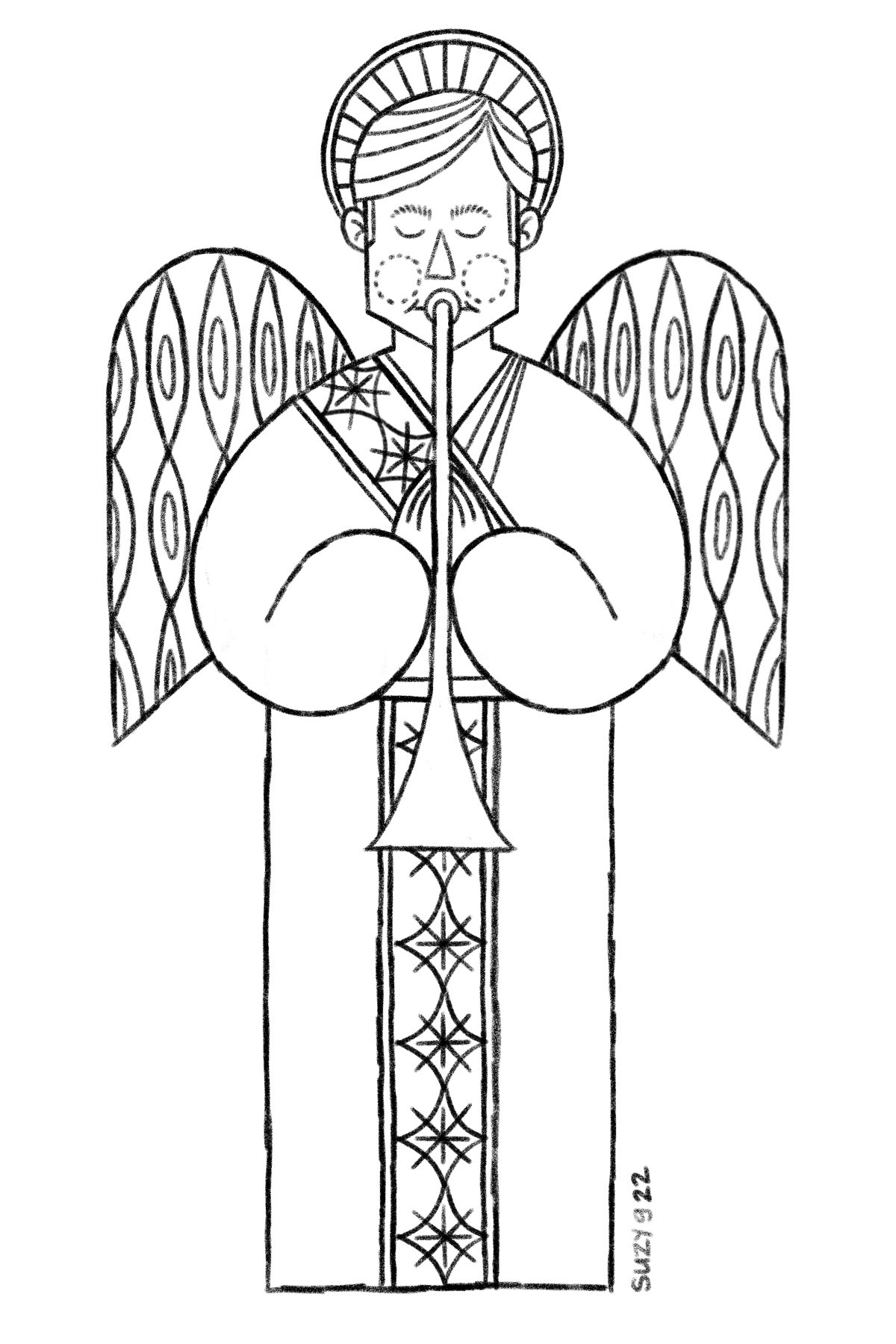 Angel Christmas card