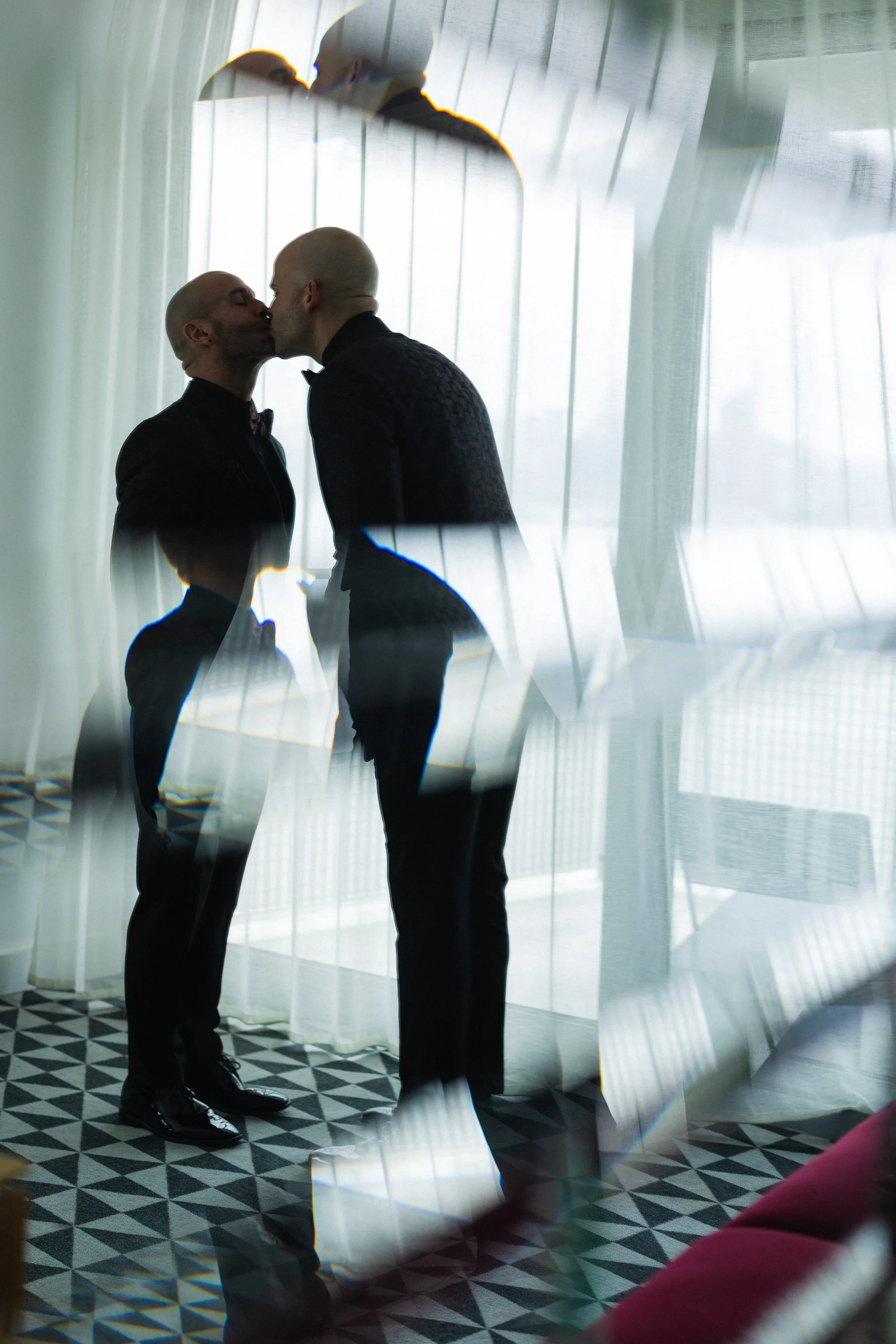 Chad and Adolfo's same-sex wedding at The W Hotel in Hoboken NJ