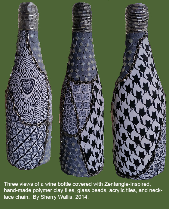 Sherry Wallis - Zentangle bottle