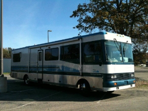The 'Found on Curb' van...look for it outside the Institute of Mosaic Art this weekend! 