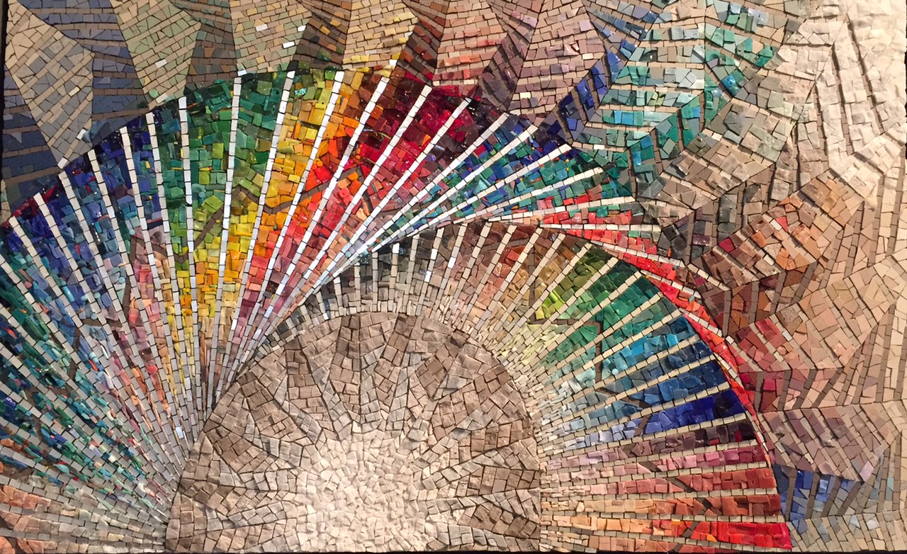 "Exercise with Chroma and Lines II" by Consuelo Sierra. Can you tell she studied engineering in her other life?