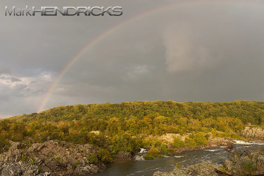 A summer storm brought this rainbow over the Potomac River. Some days are more intense than others........