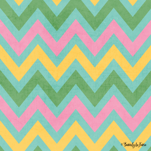 spring chevron art print