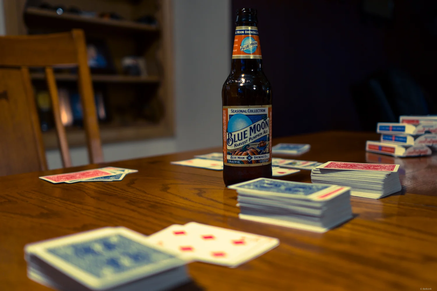 Beer and Cards | 365 Project | September 14th, 2013 | 24mm, f/1.8, ISO 100, 1/13