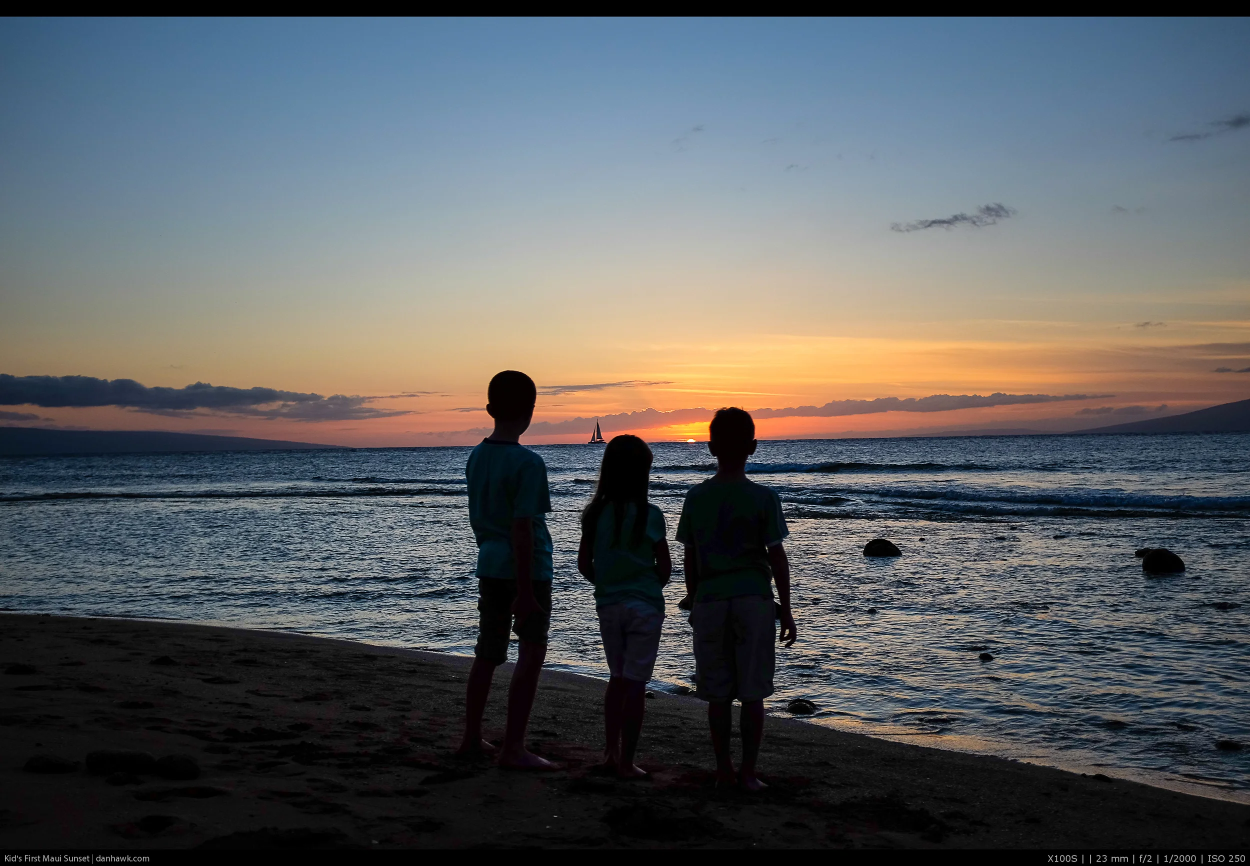 Kid's First Maui Sunset