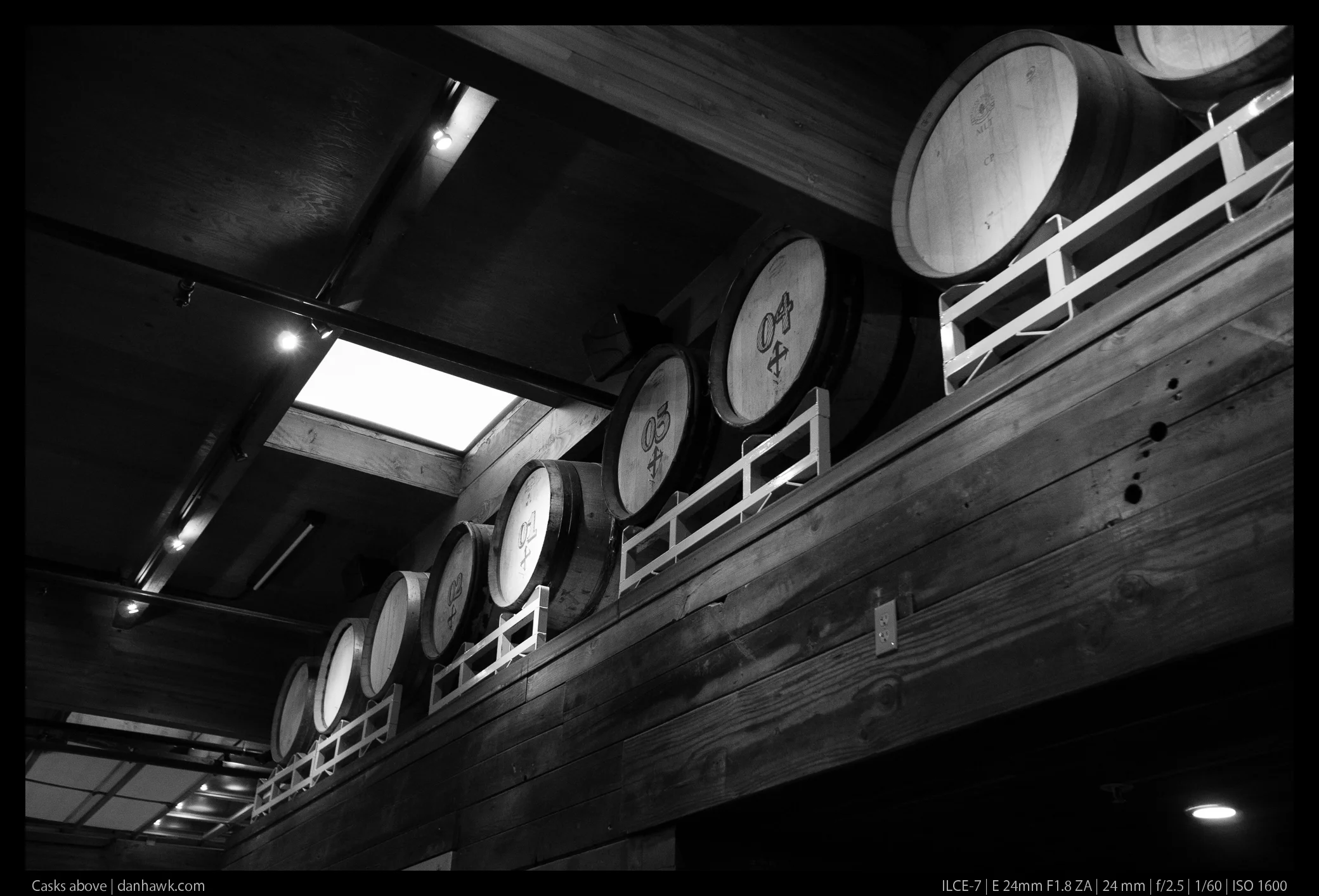 Casks above