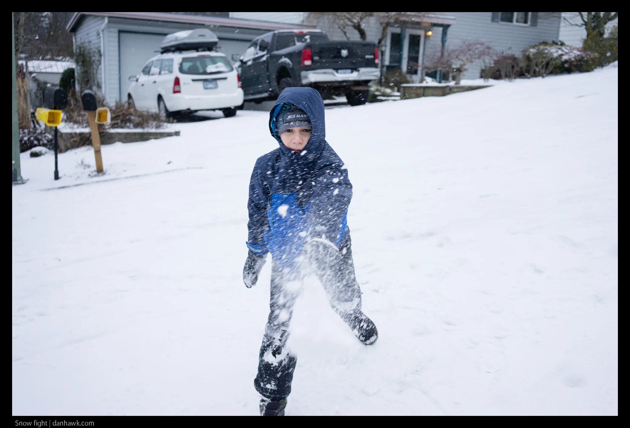 Snow fight