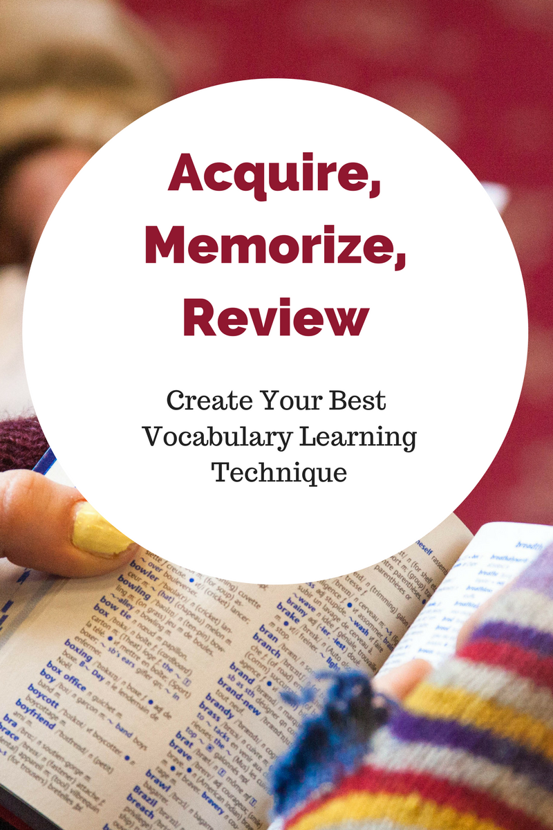 How To Create The Best Vocabulary Learning Technique In Any Language