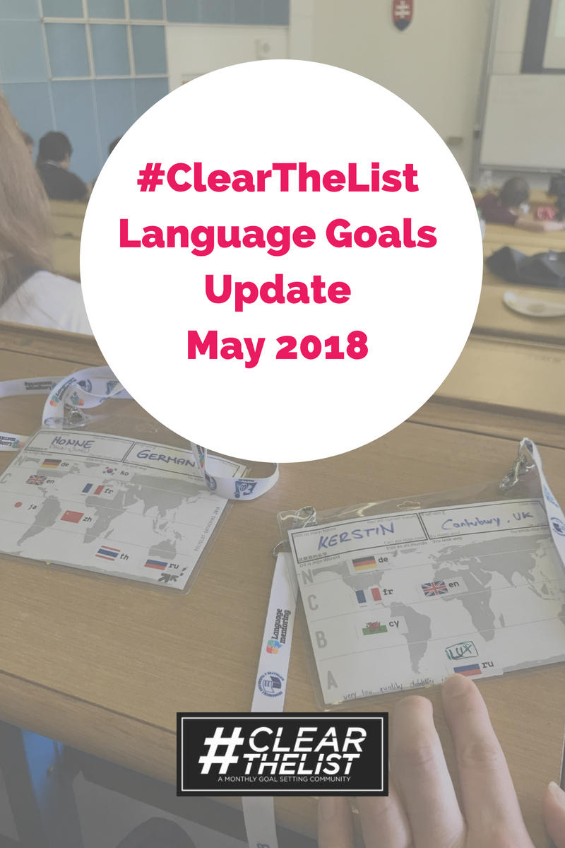#clearthelist June 2018: Learning Languages When Busy