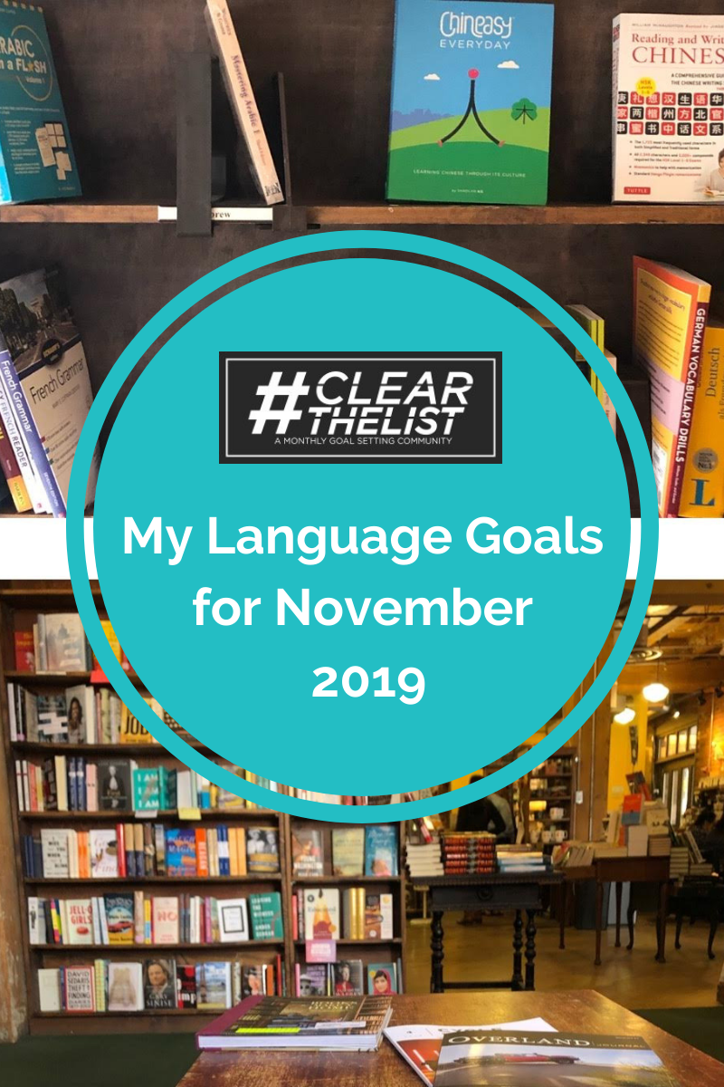 Clear the List November 2019: No-English Lessons as a Beginner?!