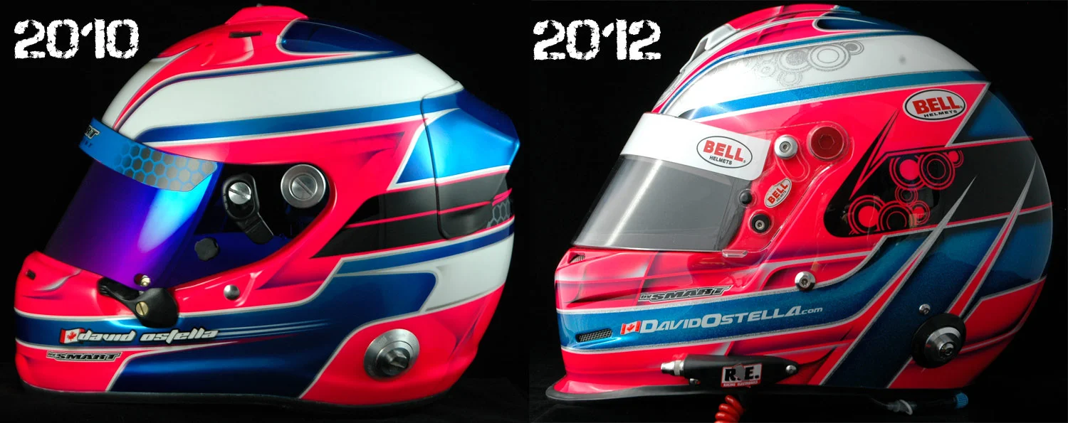 Helmets for David Ostella.