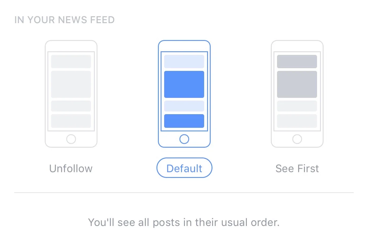 Tap the "Following" button on a person's profile.