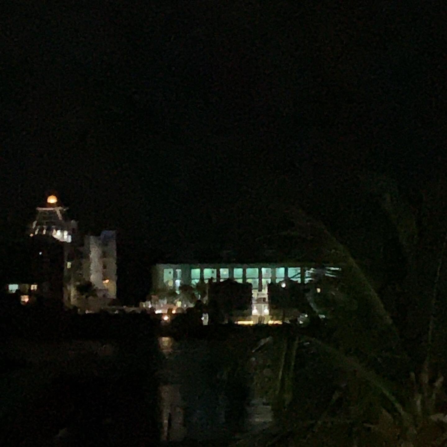 Oyster Bay Beach Resort. Bathed in the moonlight.